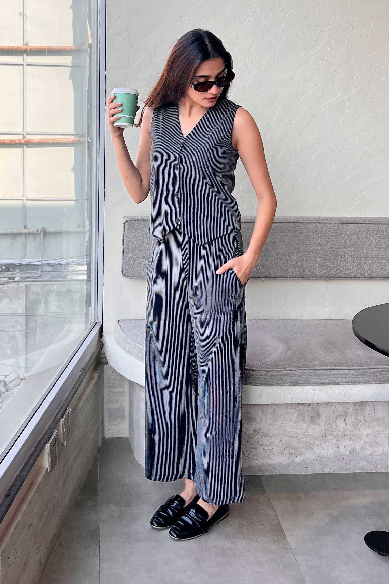 english factory layered sweater dress Sweater with Poplin Mini Dress main image 1