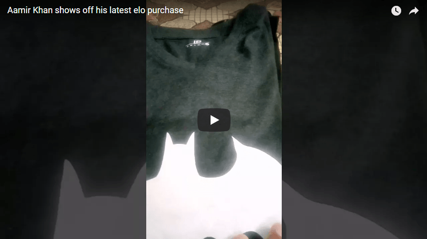 Aamir Khan shows off his latest elo purchase