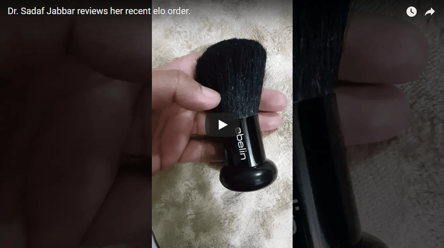 Dr. Sadaf Jabbar reviews her recent elo order.