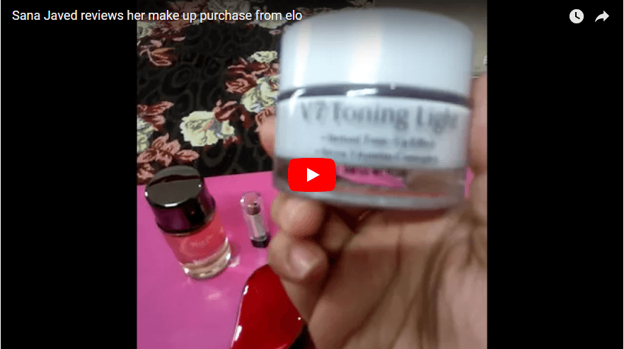 Sana Javed reviews her make up purchase from elo