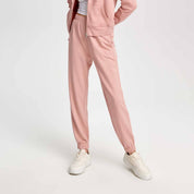Sinsay Women's Fleece Jogger Pants Women's Trousers Fiza Tea Pink 2XS 