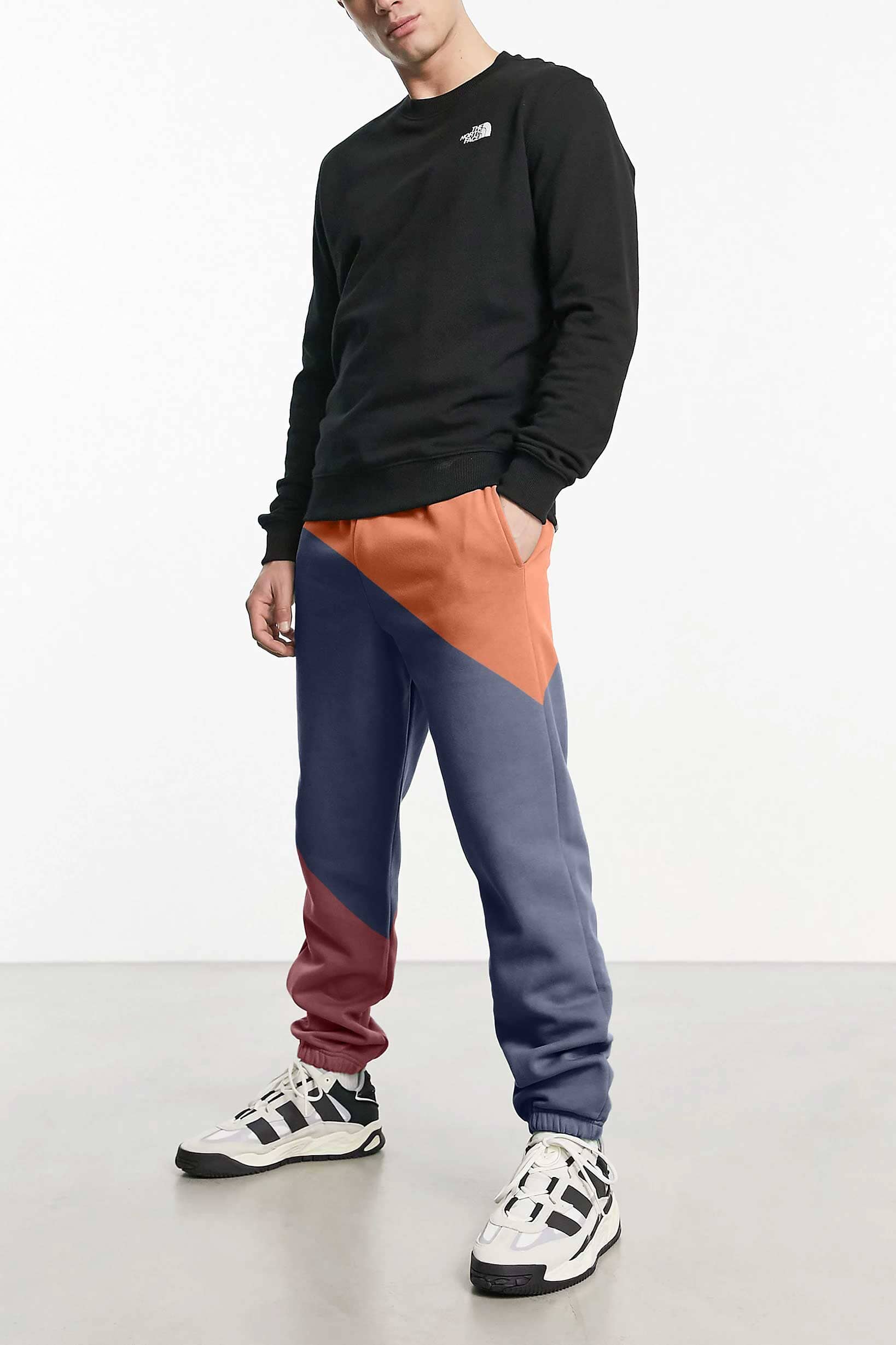 MAX 21 Men's Contrast Design Betim Sweat Pants Men's Trousers SZK 