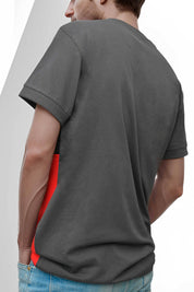Polo Republica Men's Double Contrast Panel Short Sleeve Tee Shirt Men's Tee Shirt Polo Republica 
