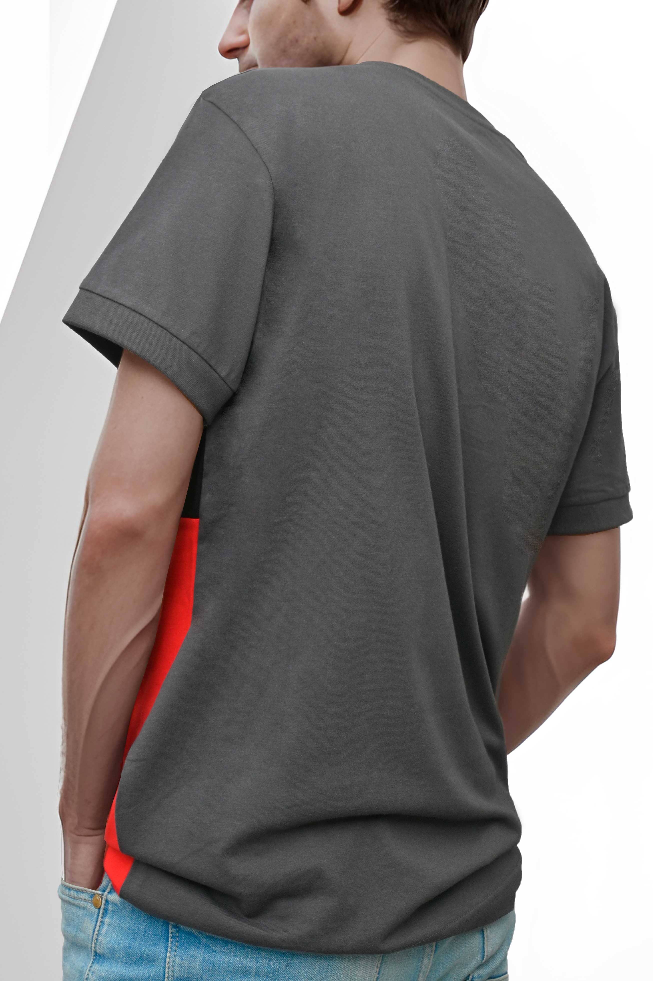 Polo Republica Men's Double Contrast Panel Short Sleeve Tee Shirt Men's Tee Shirt Polo Republica 
