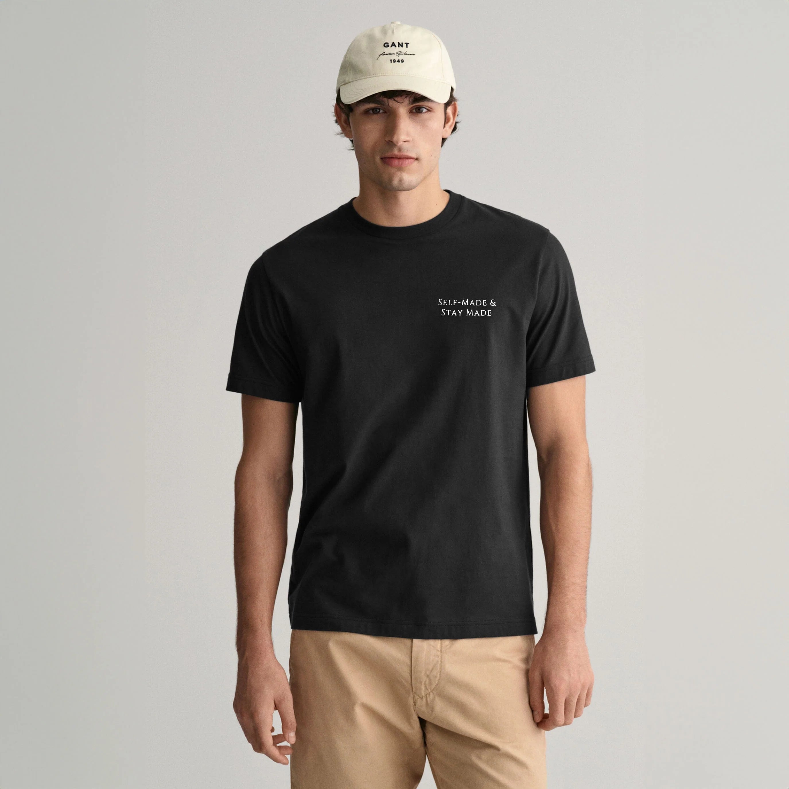 LE Men's CEO Karma Printed Crew Neck Tee Shirt