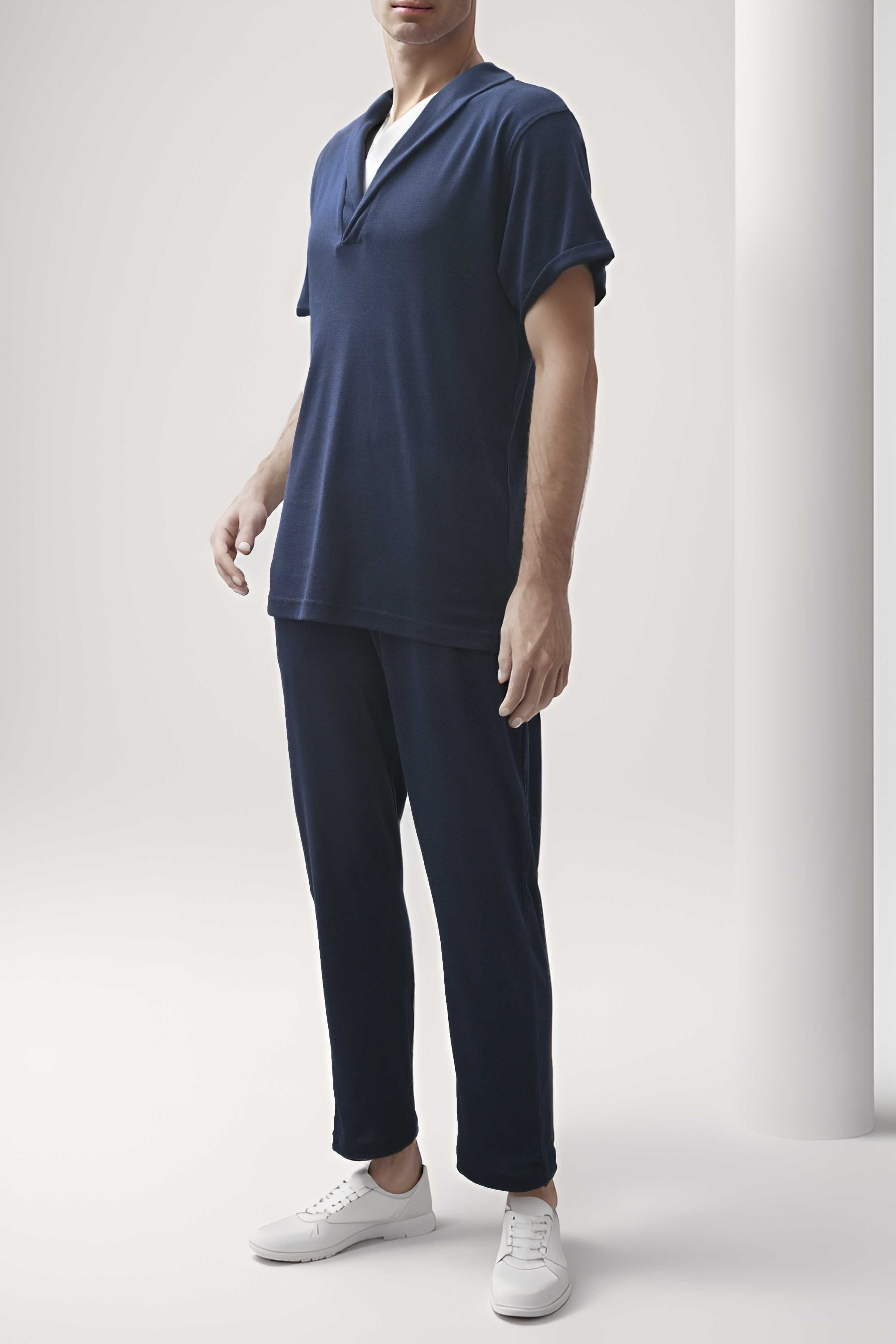 Polo Republica Men's Short Sleeve Shawl Collar Twin Set Men's Twin Set Polo Republica 