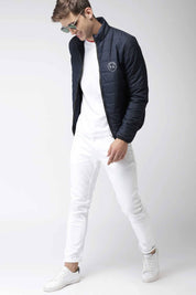 Burnt Soul Men's Logo Embroidered Minor Fault Puffer Jacket Men's Jacket IBT 