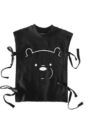 Polo Republica Kid's Bow Side Panel Printed Minor Fault Tank Top Kid's Tee Shirt Polo Republica 
