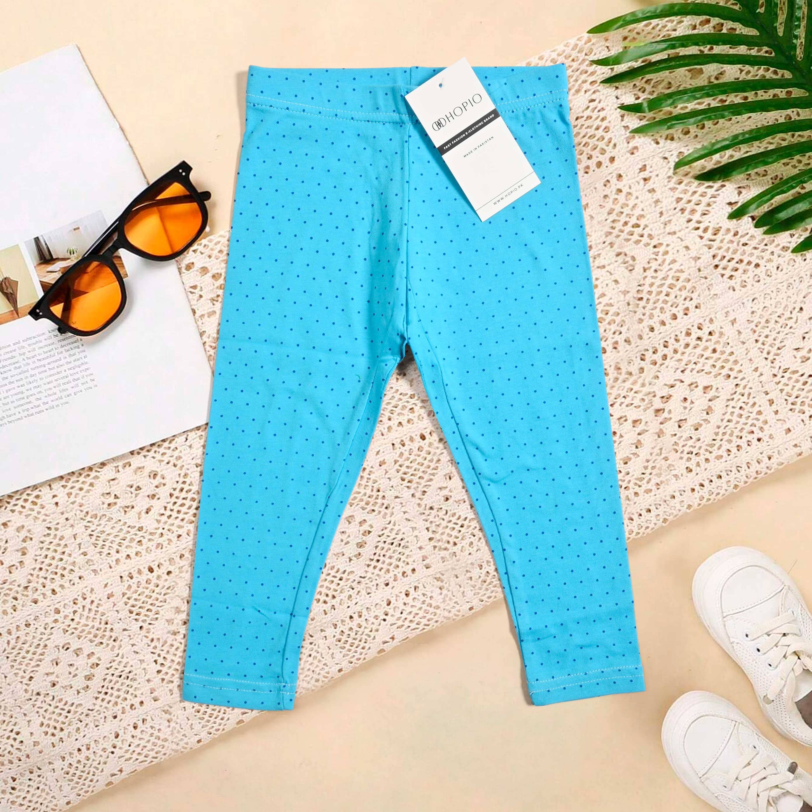 Hopio Girl's Printed Style Leggings Girl's Trousers MHJ D1 6-7 Year 