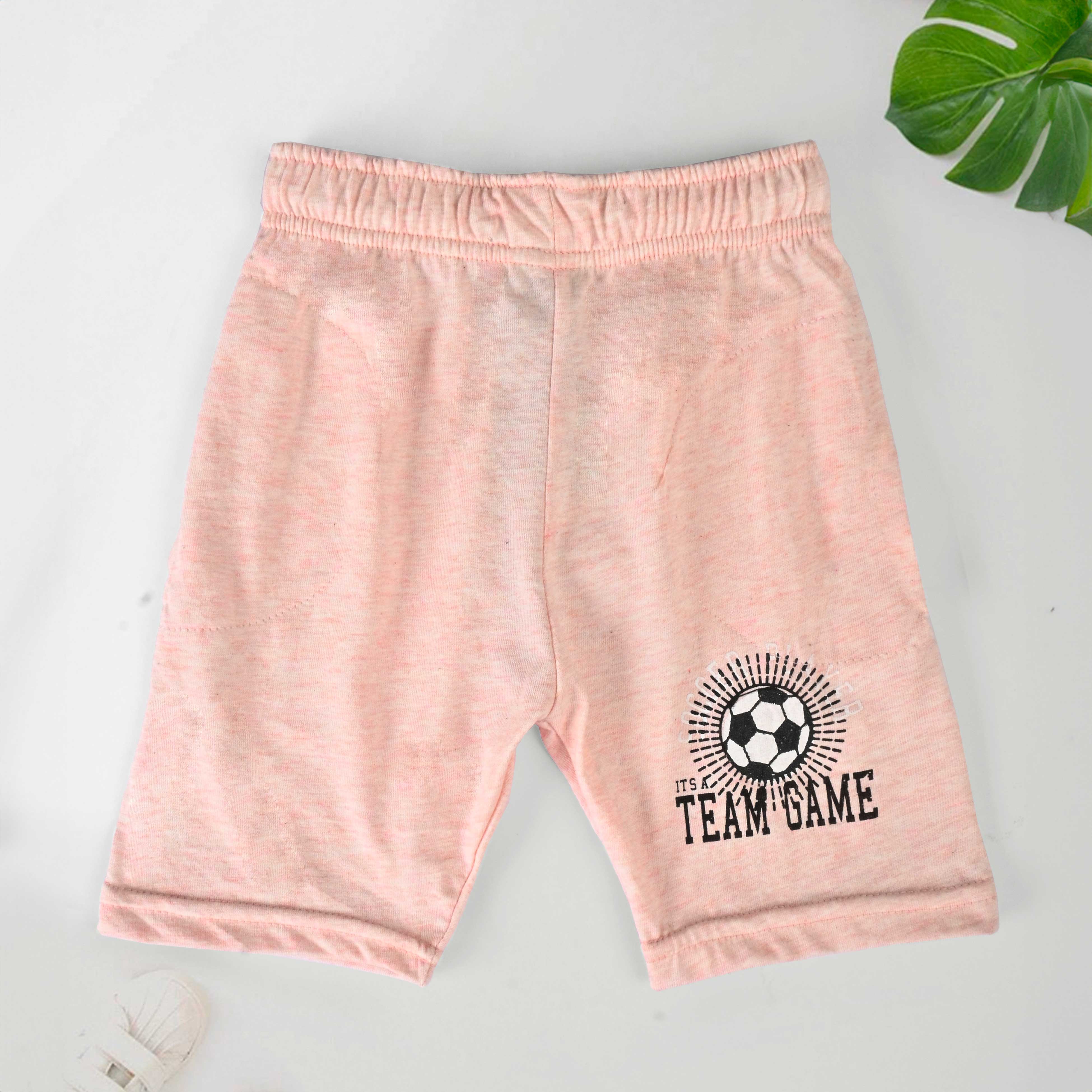 Junior Republic Kid's Team Game Printed Shorts Kid's Shorts JRR Powder Pink 1-2 Years 