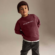 Archer & Finch Boy's Printed Terry Sweat Shirt Boy's Sweat Shirt LFS Maroon 3-4 Years 