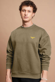 Eternity Premium Men's Logo Embroidered Sweat Shirt Men's Sweat Shirt Eternity (Sale Basis) Mud S 