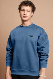 Eternity Premium Men's Logo Embroidered Sweat Shirt Men's Sweat Shirt ETY Aqua S 