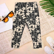 Hopio Girl's Printed Style Leggings Girl's Trousers MHJ D6 6-7 Year 