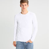 LE Men's Crew Neck Basic Minor Fault Tee Shirt