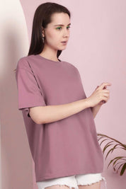 Women's Oversized Crew Neck Minor Fault Tee Shirt