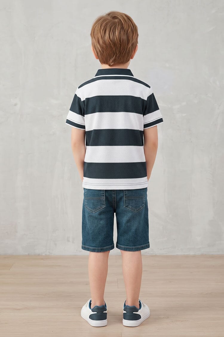 Navy & White