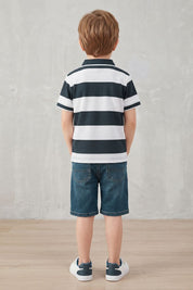 Navy & White