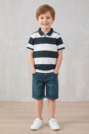 Navy & White