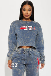 FN Women's New York Athletic Washed Fleece Sweatshirt