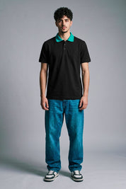 Black & Aqua