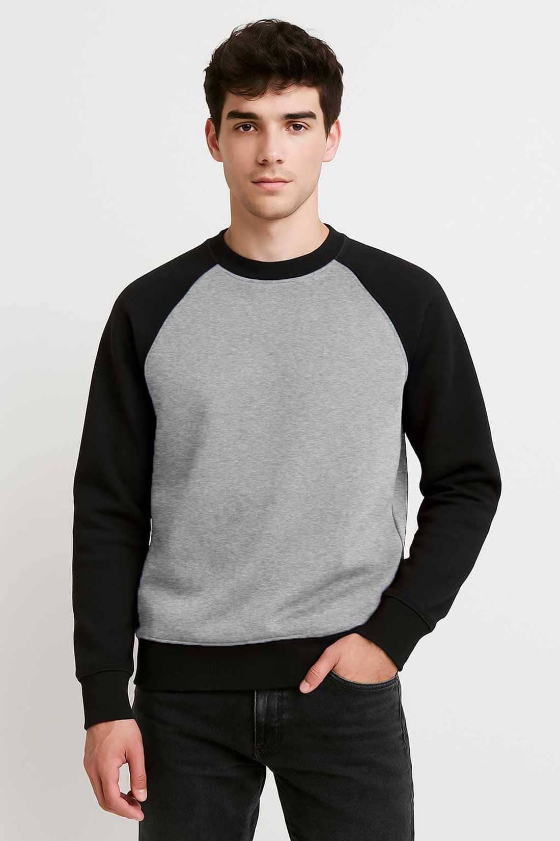 Polo Republica Men's Raglan Sleeve Fleece Minor Fault Sweat Shirt