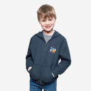 Independent Kid's Brnx Printed Zipper Fleece Hoodie kid's Zipper Hoodie SNR Navy XS(4-5 Years) 