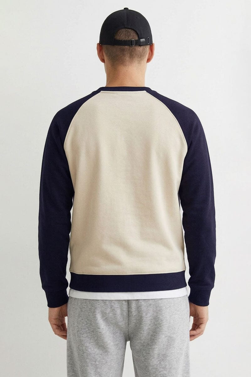 Beige & Navy