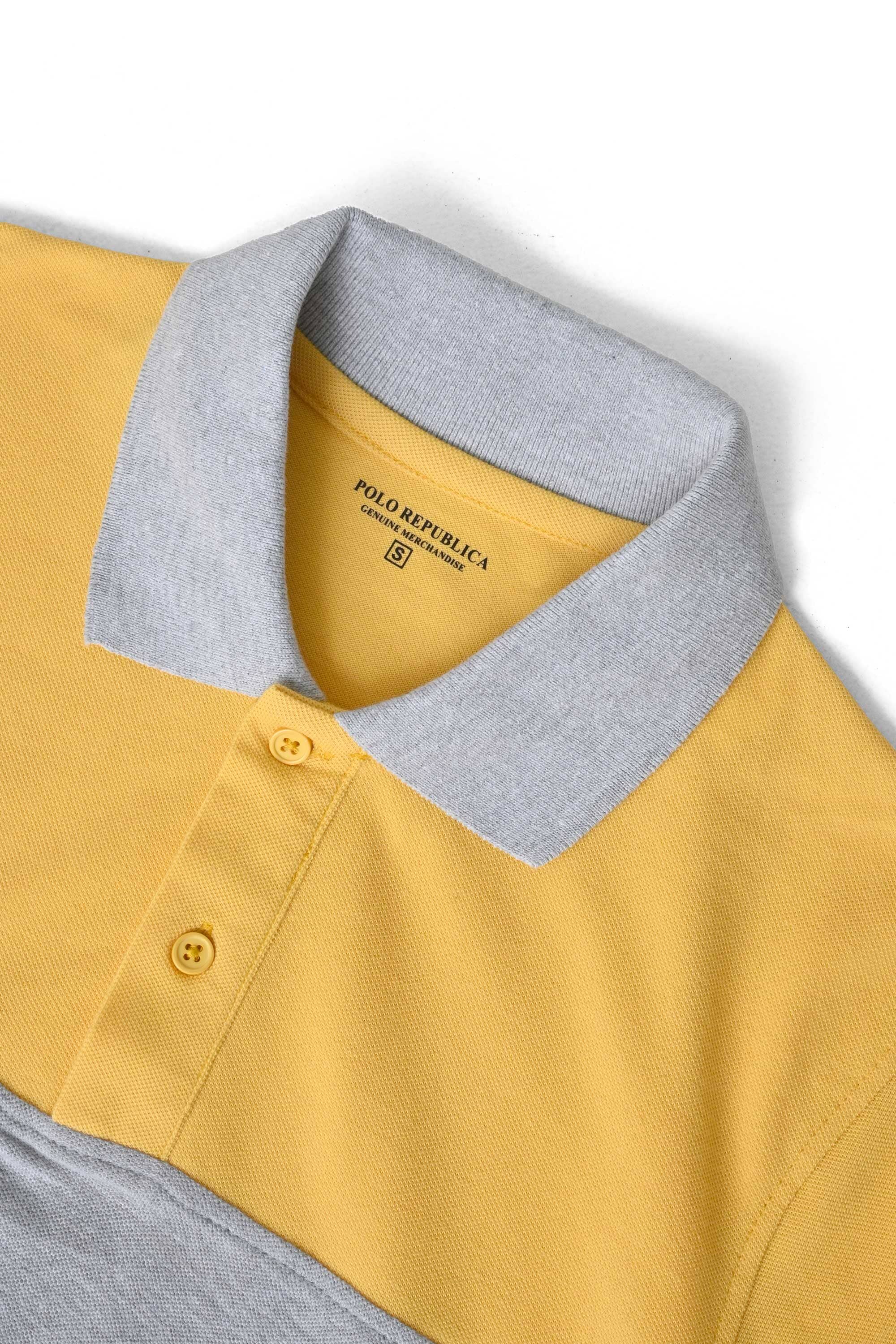 Polo Republica Men's Classic Color-Block Minor Fault Polo Shirt