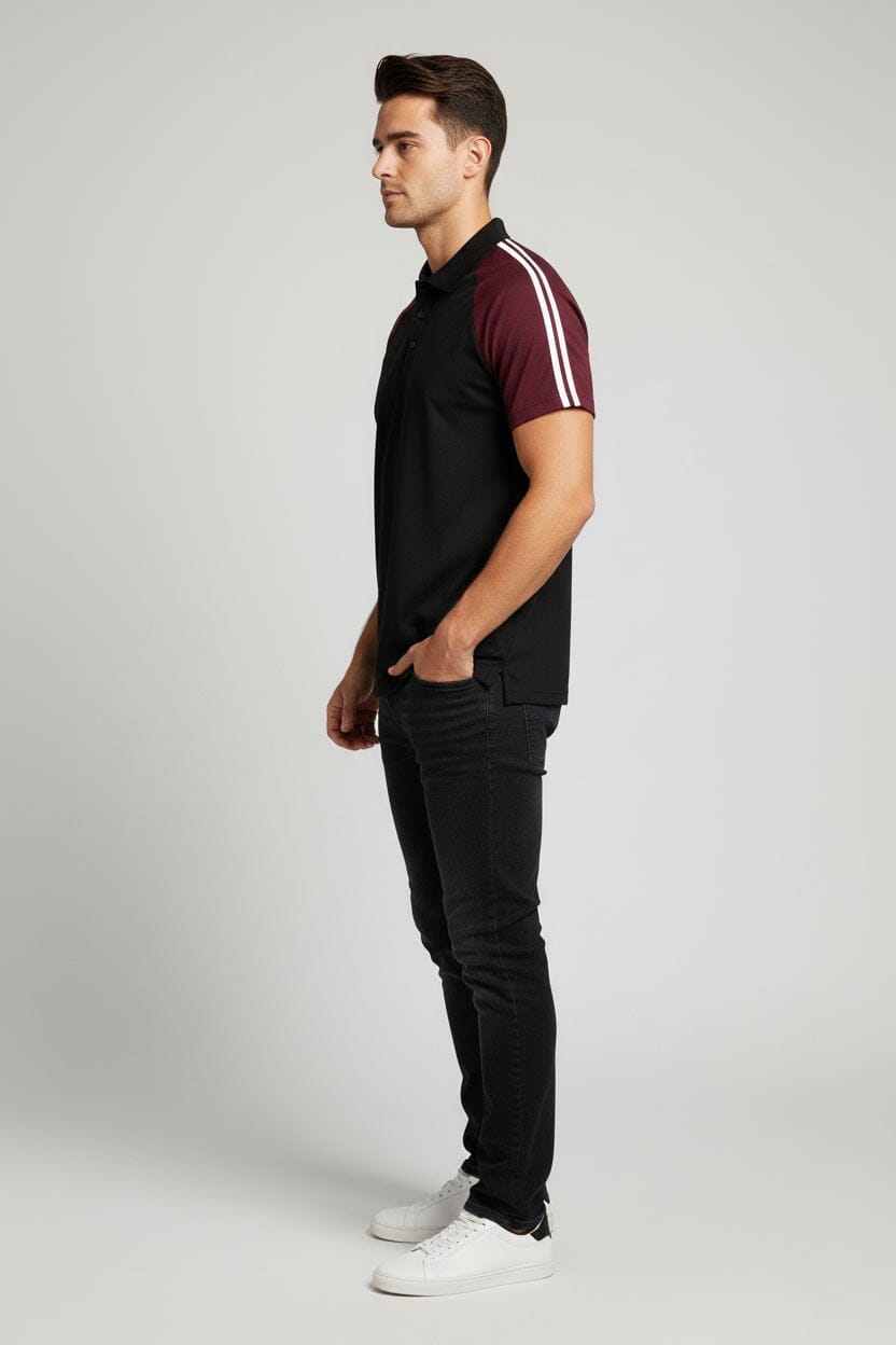 Black & Maroon