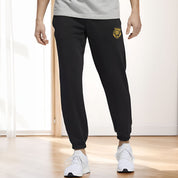 MAX 21 Men's Tiger Embroidered Fleece Joggers Pants Men's Trousers SZK Black S 