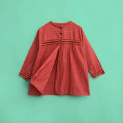 Artesanos Valencianos Girl's Long Sleeves Minor Fault Frock Minor Fault YBA Corel Red 0 Size 
