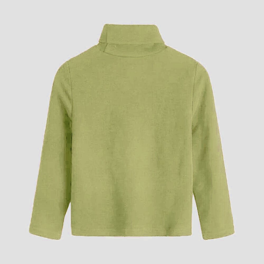 Polo Republica Kid's High Neck Minor Fault Sweat Shirt Boy's Sweat Shirt Polo Republica Olive 2-3 Years 