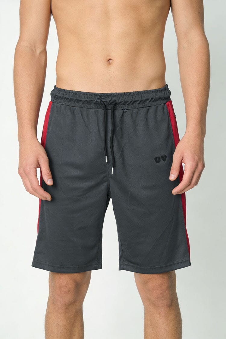 Slate Grey & Red