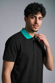 Black & Aqua