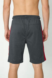 Slate Grey & Red