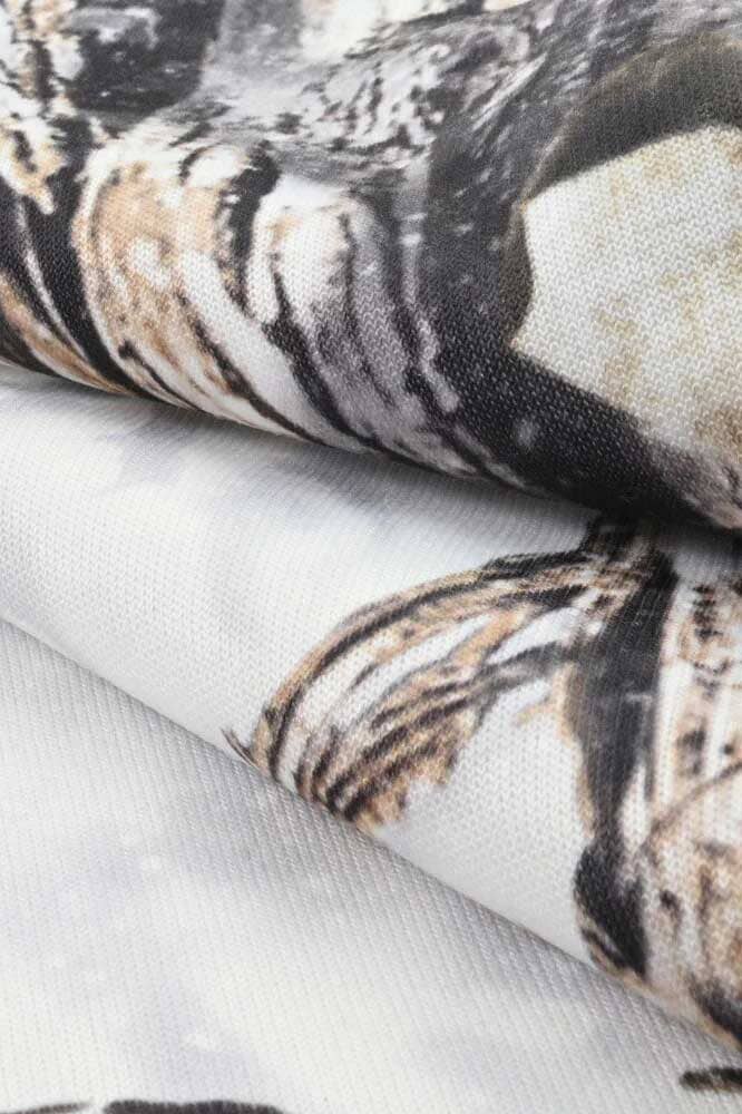 Max 21 Men's Snow Drift Printed Style Fleece Body Warmer