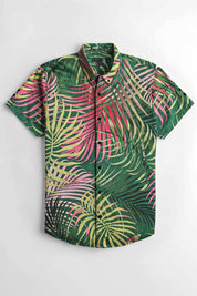 Nexoluce Men's Slim Fit Qulensya Short Sleeve Casual Shirt