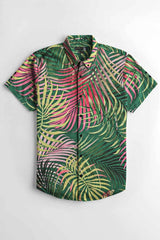 Nexoluce Men's Slim Fit Qulensya Short Sleeve Casual Shirt