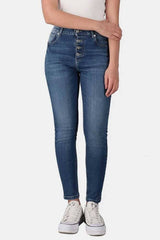 Rivvet Women's Eco Leila Mid Rise Skinny Fit Denim