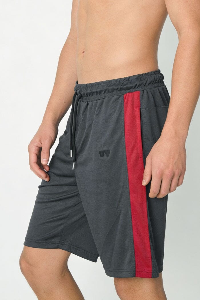 Slate Grey & Red