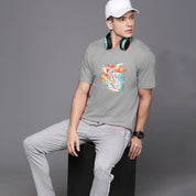 Max 21 Men's Motor Bike Printed Classic Tee shirt Men's Tee Shirt SZK Grey S 