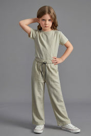 Tiny Teens Girl's Pique Basic Twin Set