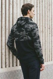 CS Men's Camo Waffle Knit Pullover Hoodie