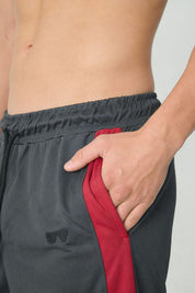Slate Grey & Red