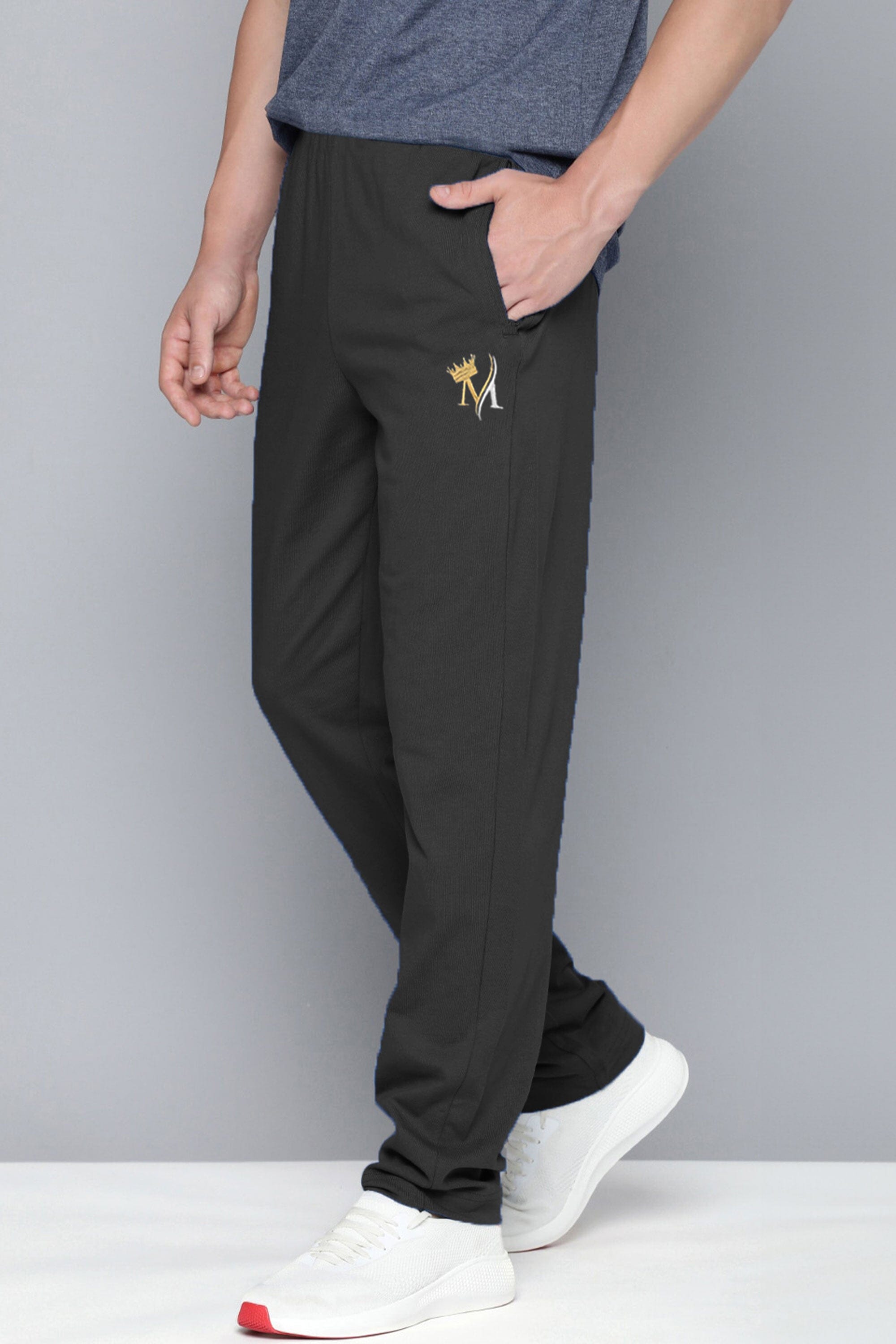 MAX 21 Men's Crown Embroidered Fleece Trousers Men's Trousers SZK 