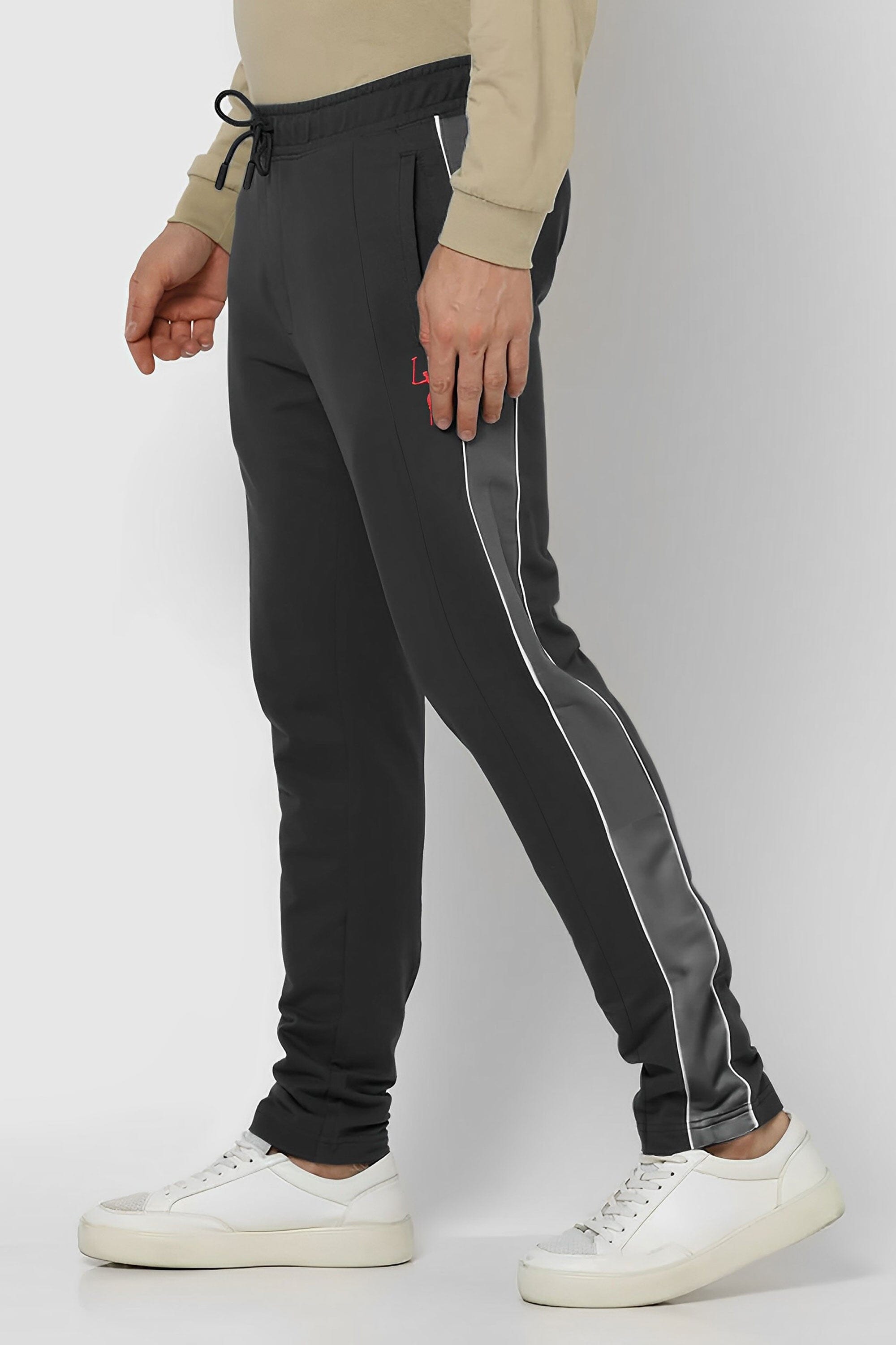 Polo Republica Men's Contrast Panel Pony Embroidered Terry Trousers Men's Trousers Polo Republica 