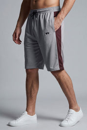 Grey & Maroon