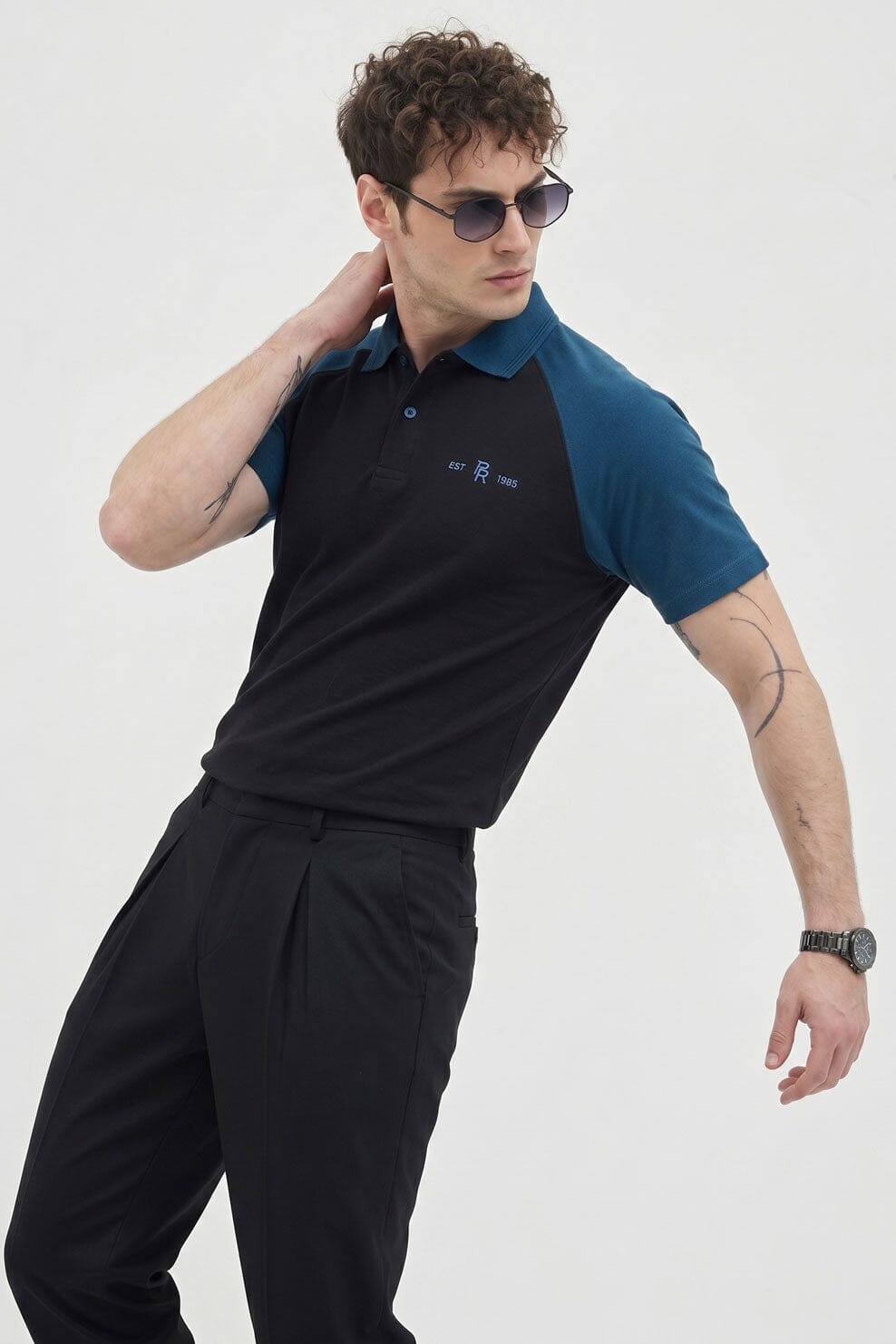Black & Navy