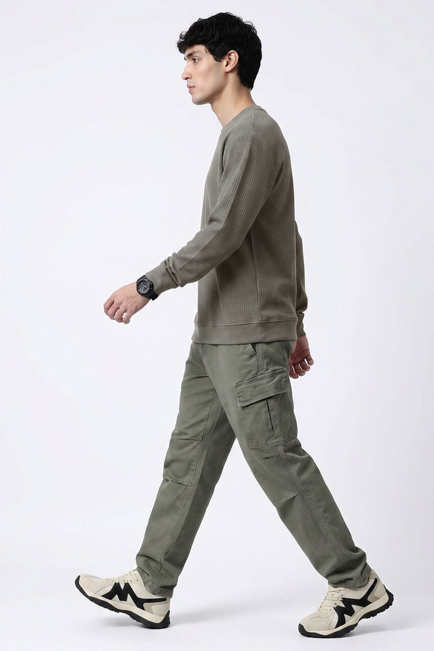 Max 21 Men's Waffle Sweatshirt
